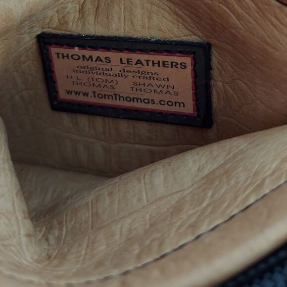 Vintage Thomas Leathers Two Tone Mini Shoulder Crossbody Bag - Picture 5 of 9